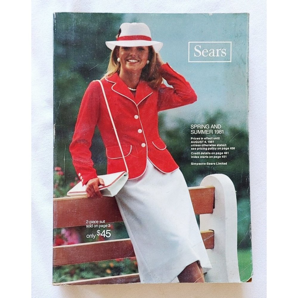 Vintage 1981 Sears Spring and Summer Catalog Canada Rare